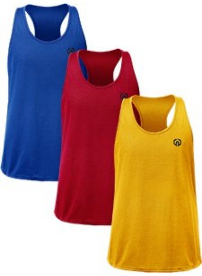NIBEMINENT Unisex Performance Running Tank Top for Marathon Training, Track & Field, Fitness Workouts - Quick-Dry Breathable Lightweight Sports Shirt with Athletic Cut  - Image 1