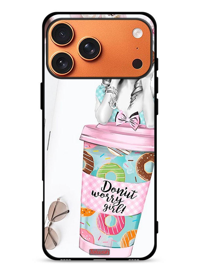 Tolwak Apple iPhone 17 Pro Max Protective Case Cover Donut Worry Girl - Image 1