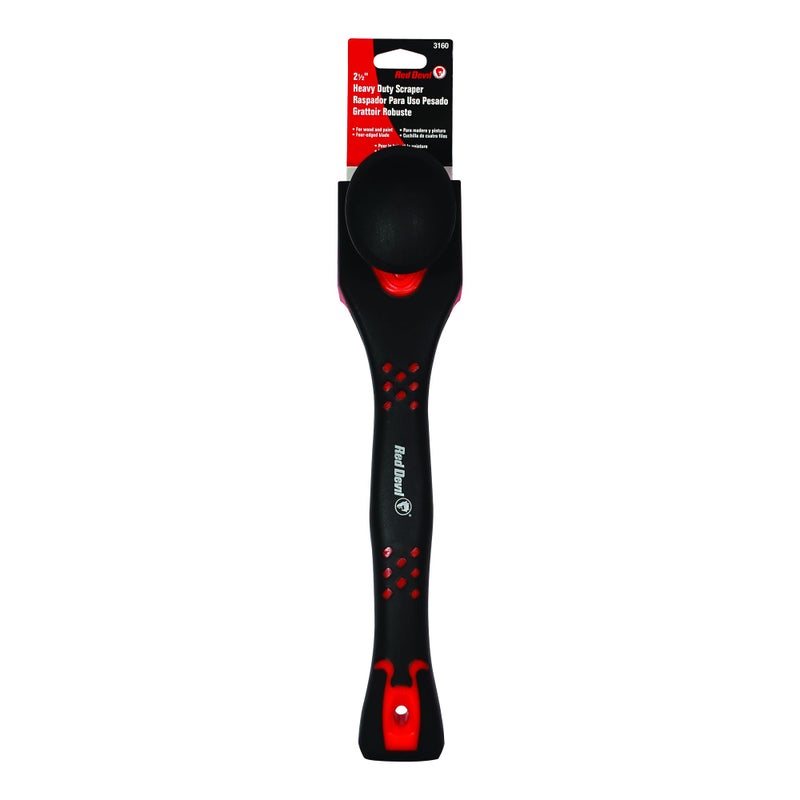 Red Devil 3160 2 12 HeavyDuty FourEdge Scraper with Contour Handle Pack of 4