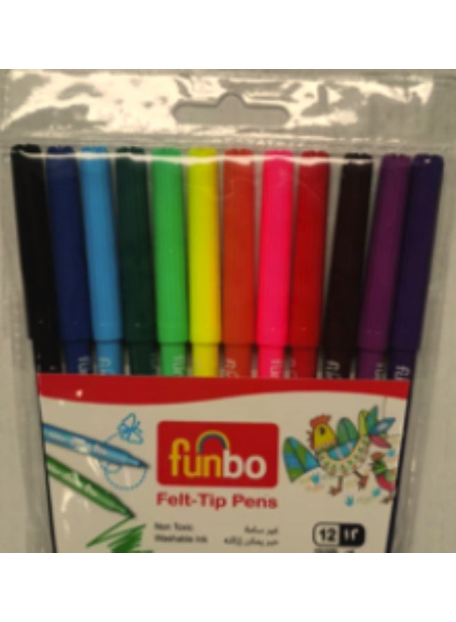 قلم تحديد برأس 2.0 مم PC=12clrs