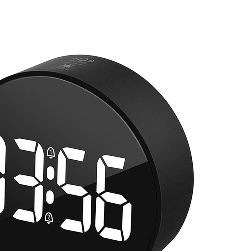 Brikipth Alarm Clock Digital Clock Clock Table Clock Alarm Clock for Students Alarm Clock for Bedroom with Dual Alarm Adjustable Brightness Snooze Function Alarms Bedroom Table Desk - Image 4