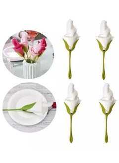Liying 4-Piece Tissue And Napkin Holder Set Green 2x17x4centimeter  - Image 1