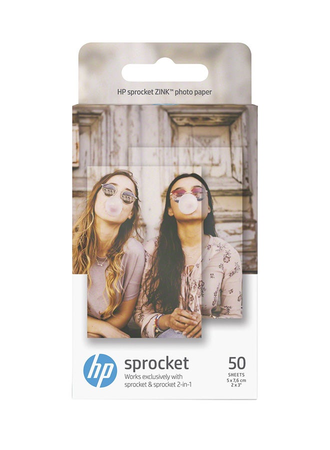HP Zink Sticky Backed Photo Paper,2x3 inch,50 Sheets - Image 2