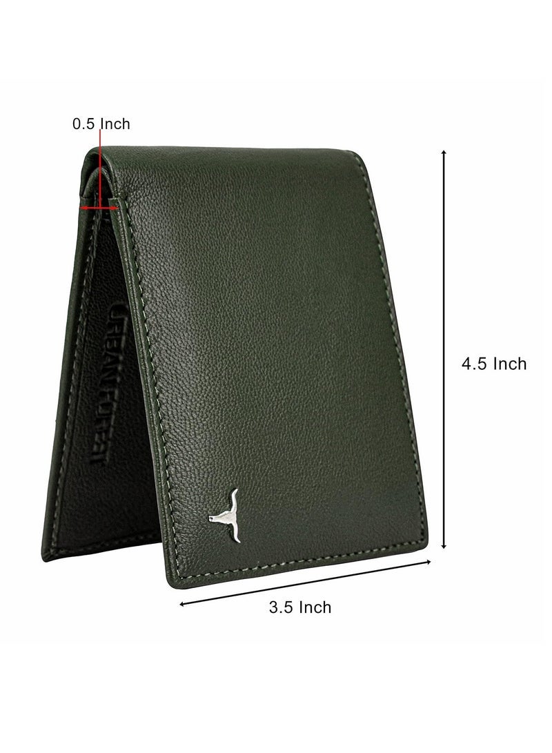 URBAN FOREST George Green Leather Wallet for Men - Image 4