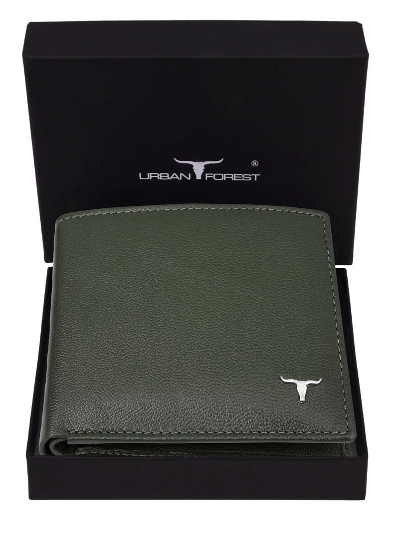 URBAN FOREST George Green Leather Wallet for Men - Image 2