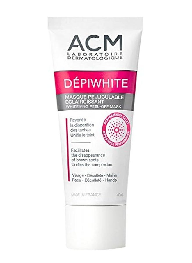 ACM Laboratoire dermatologique Depiwhite Whitening Peel Off Mask, Dark Spot Corrector & Skin Brightening Formula, for Dark Spots and Uneven Skin Tones, Suitable for All Skin Types Affected By Hyperpigmentation 40ML  - Image 1