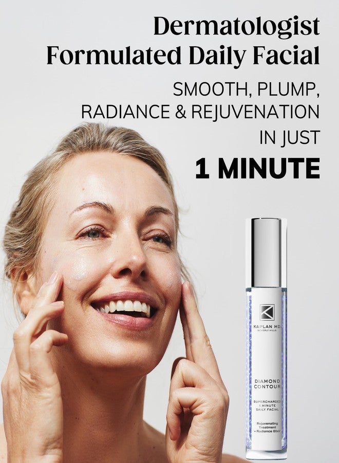 KAPLAN MD Diamond Contour Supercharged 1 Minute Daily Facial - Anti-Aging Serum for Face with Exfoliating Crushed Diamonds & Fruit Enzymes - Radiant & Smooth Skin for Women of All Ages - 1.35 fl oz - Image 5