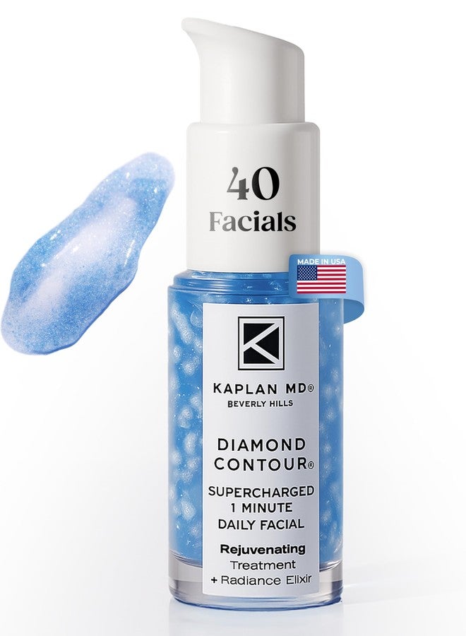 KAPLAN MD Diamond Contour Supercharged 1 Minute Daily Facial - Anti-Aging Serum for Face with Exfoliating Crushed Diamonds & Fruit Enzymes - Radiant & Smooth Skin for Women of All Ages - 1.35 fl oz - Image 1