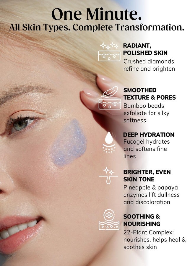 KAPLAN MD Diamond Contour Supercharged 1 Minute Daily Facial - Anti-Aging Serum for Face with Exfoliating Crushed Diamonds & Fruit Enzymes - Radiant & Smooth Skin for Women of All Ages - 1.35 fl oz - Image 3
