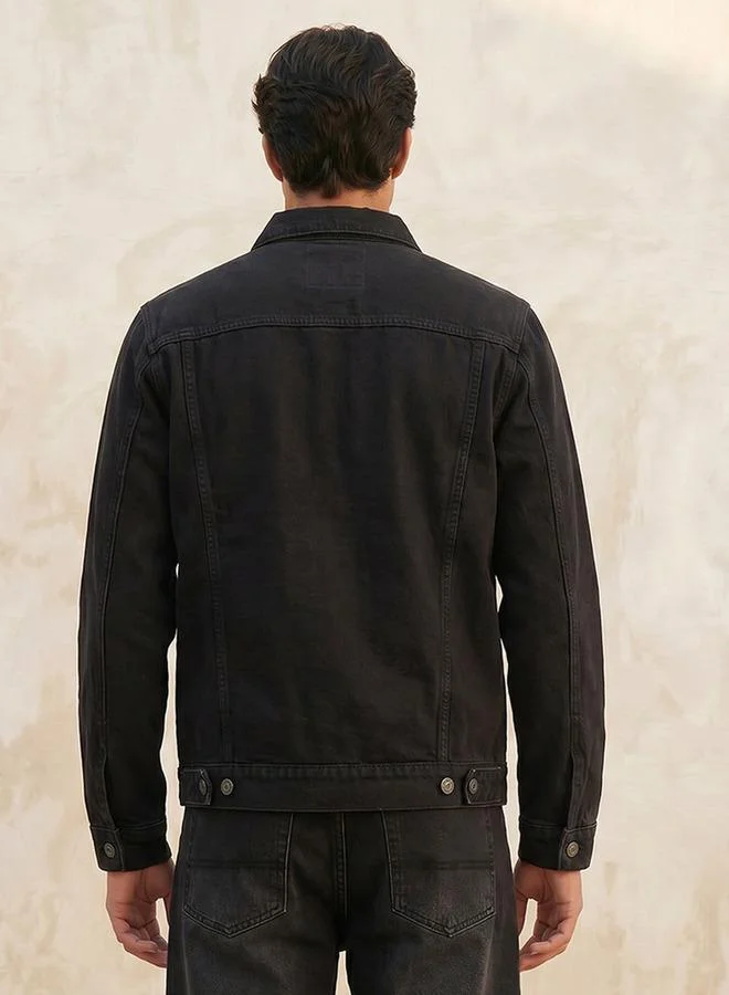 Lee Cooper  Lee Cooper Men Flap Pocket Trucker Jacket for Men | Best Price UAE