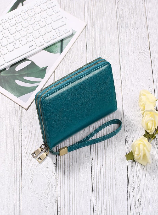GAEKEAO Wallet for Women Clutch RFID Blocking Wristlet Leather Purse Large Capacity Credit Card Holder with Grip Hand Strap - Image 3