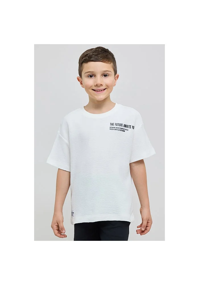 R&b Printed T-Shirt with Crew Neck and Short Sleeves