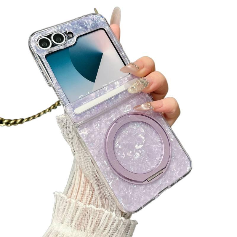 Case , Cover for Samsung Galaxy Z Flip 7 , Purple for Daily Use - Image 1