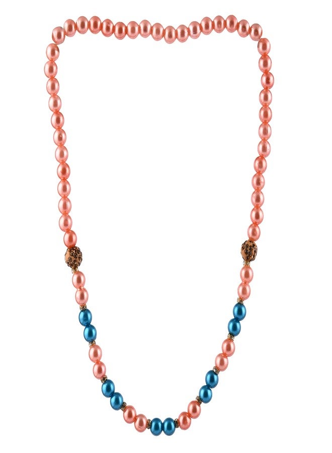 Coco Candy Peach and Blue Necklace & Bracelet - Image 4