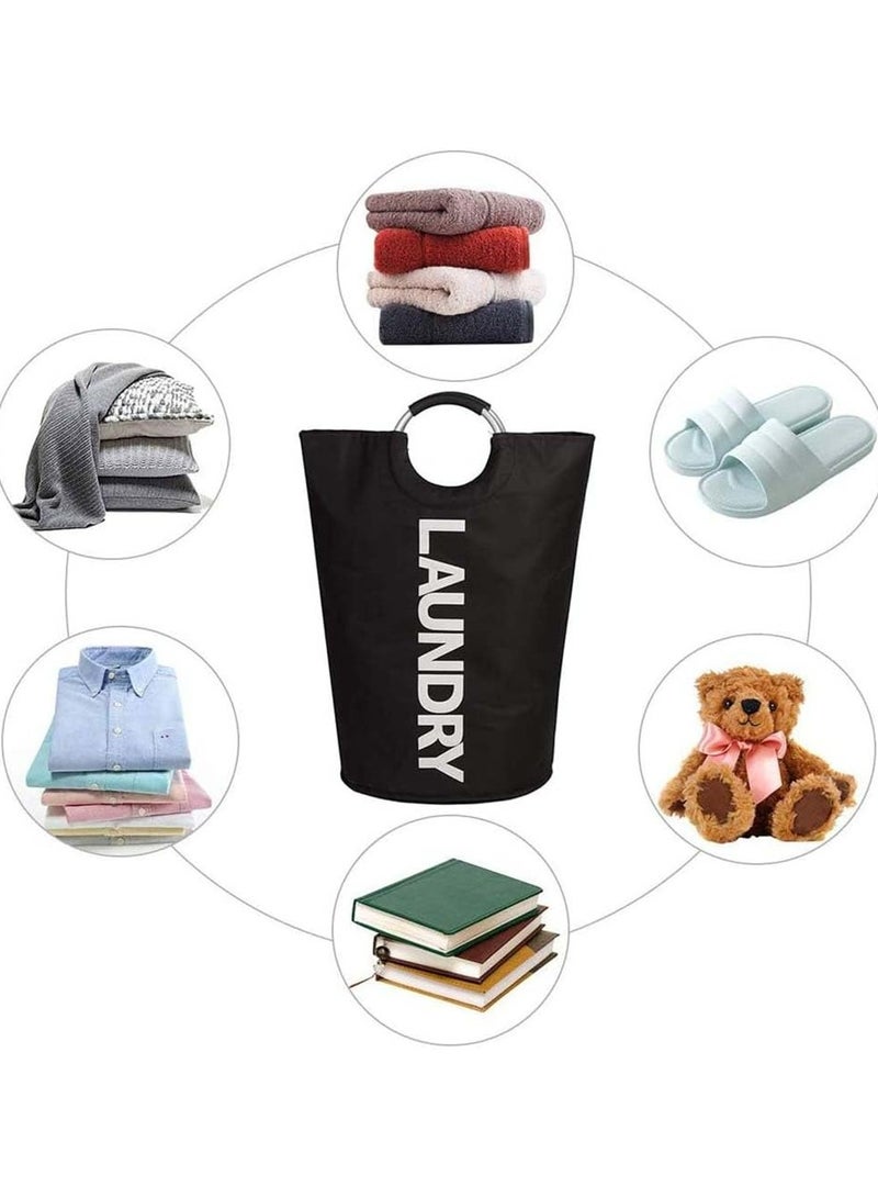 Oasisgalore Large Capacity Collapsible Laundry Hamper(Black) - Image 2