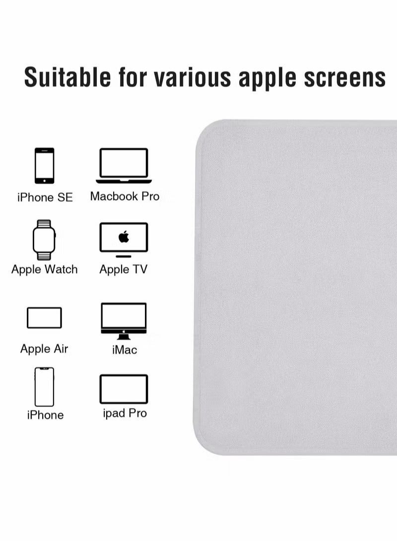 Polishing Cloth for Apple 2022, Soft Nonabrasive Material Polish Cleaning Cloth for Electronic Screens Compatible with iPhone,iWatch,iPad,MacBook (2-Pack)  - Image 4