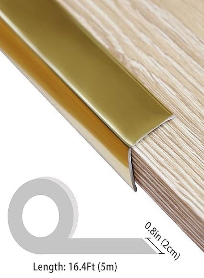 SGABANI Golden Wall Molding Trim - Flexible PVC Wall Molding Trim & Corner Guards & Caulk Strip, Apply in Table Edge Door Frame Baseboard for Protection and Decoration - Image 3
