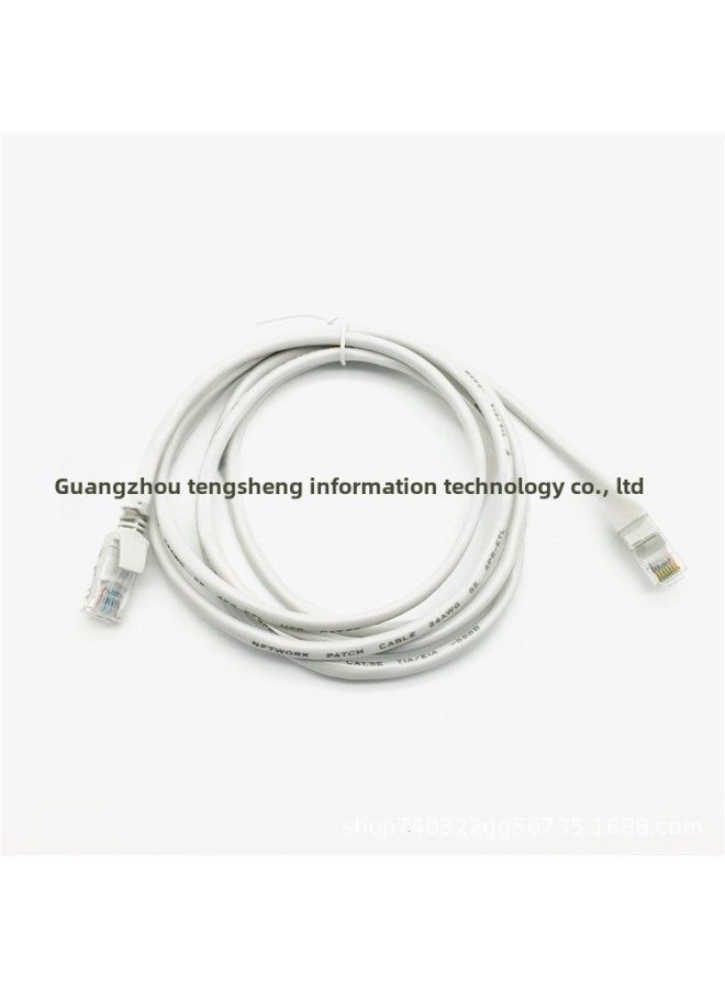 Super Five Computer Network CABLE CAT5E Router Monitoring Network Jumper 1 M 2 M 3 M 5 M 10 M 15 M 50m-Color:White-Line Length:1m  - Image 2