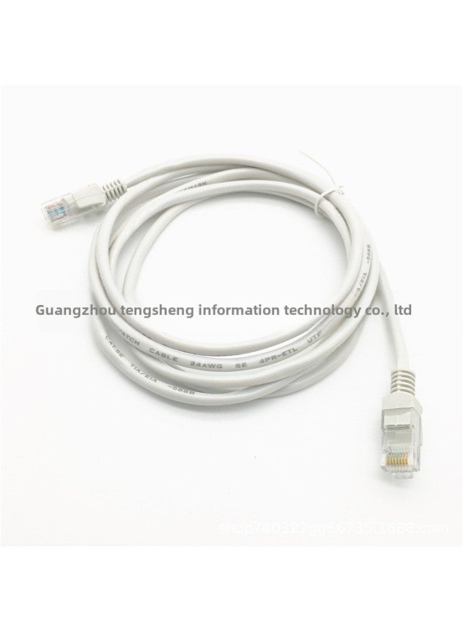 Super Five Computer Network CABLE CAT5E Router Monitoring Network Jumper 1 M 2 M 3 M 5 M 10 M 15 M 50m-Color:White-Line Length:1m  - Image 3