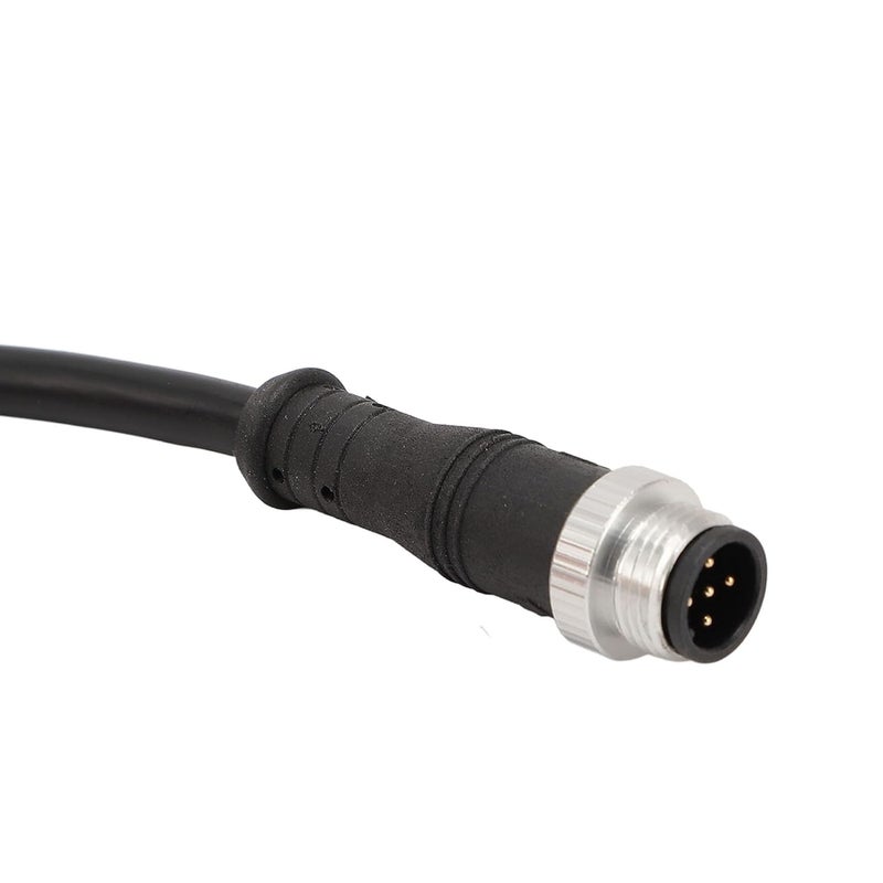 كابل إيثرنت من نوع M12 بـ 5 أطراف إلى RJ45، كابل شبكة صناعي محمي، مقاوم للماء (معيار IP65)، ذو غلاف من الألمنيوم، مناسب للاستخدام داخليًا وخارجيًا، طوله 42.52 بوصة. - Image 5