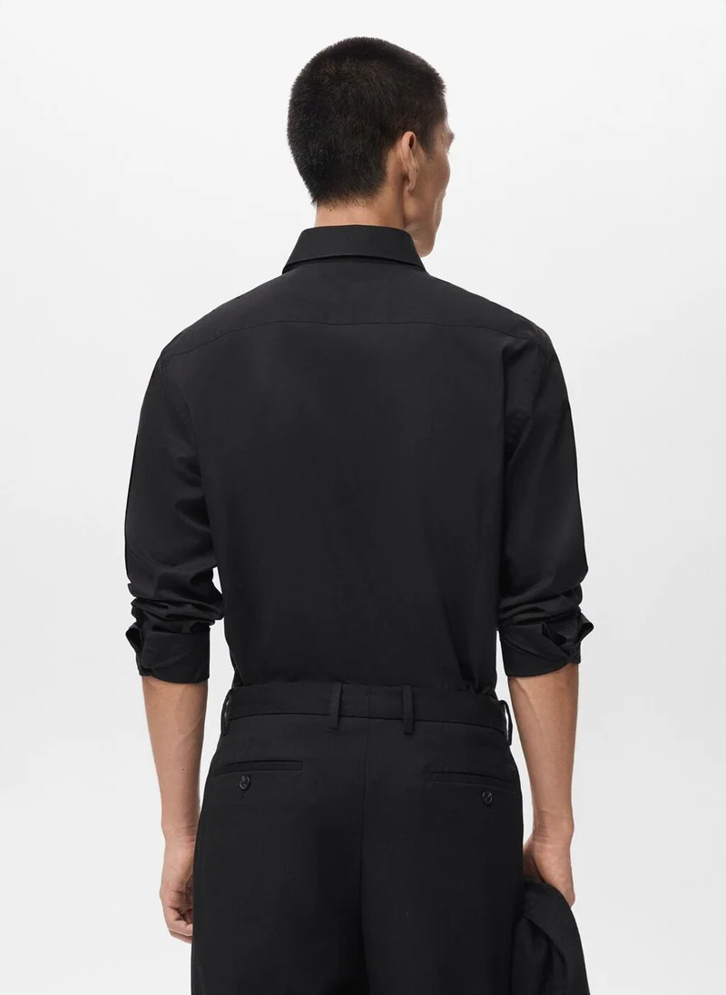 مانجو مان Regular-fit 100% cotton shirt