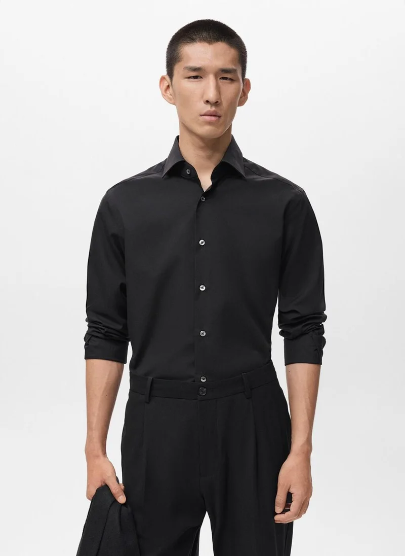 مانجو مان Regular-fit 100% cotton shirt