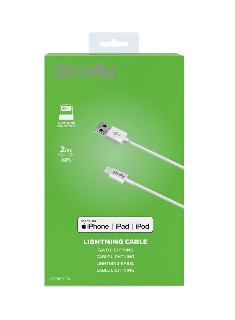 سيلي كابل USB-A إلى Lightning، 12 واط، 2 متر - Image 5