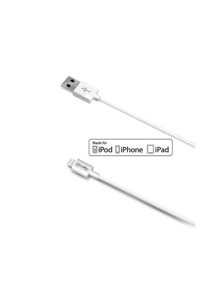 سيلي كابل USB-A إلى Lightning، 12 واط، 2 متر - Image 1