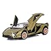 SASBSC Toy Cars for Kids Ages 312 132 Diecast Metal Model Car with Light and Sound Pull Back Car Toys for Boys Age 3 Year Old Army Green - Image 3