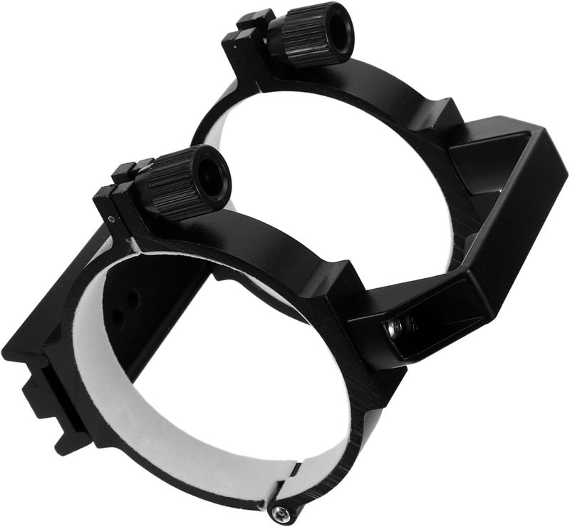 DOITOOL Metal Telescope Clamp Ring and Optical Tube Collar for Astrophotography, Secure Metal Mount Saddle for Astronomical Telescopes, Black Tube Ring Clamp for Stargazing and Lunar - Image 1
