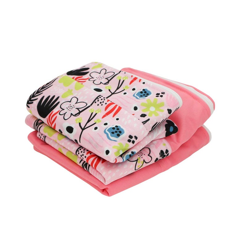 Hi Sprout Grab and Go Wet Dry Cloth Diaper Bags -Waterproof Washable Reusable Diaper Organizer (simple bag, Dreaming Flower) - Image 5