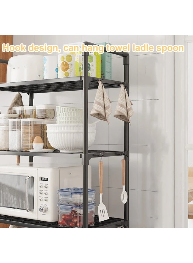 5 Tier Shelving Unit Adjustable Storage Shelf 66 Lbs Capacity Standing Shelf for Kitchen Pantry Closet Bathroom Laundry Garage - Image 4