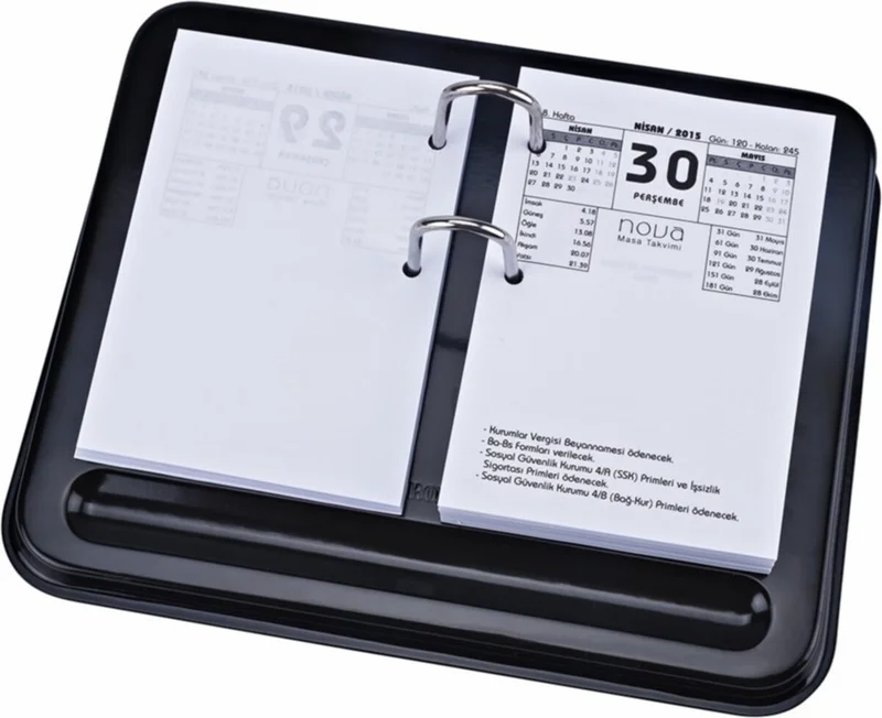 جنك ديجيتال باسكي Black Desk Calendar Page-A-Day Planner
