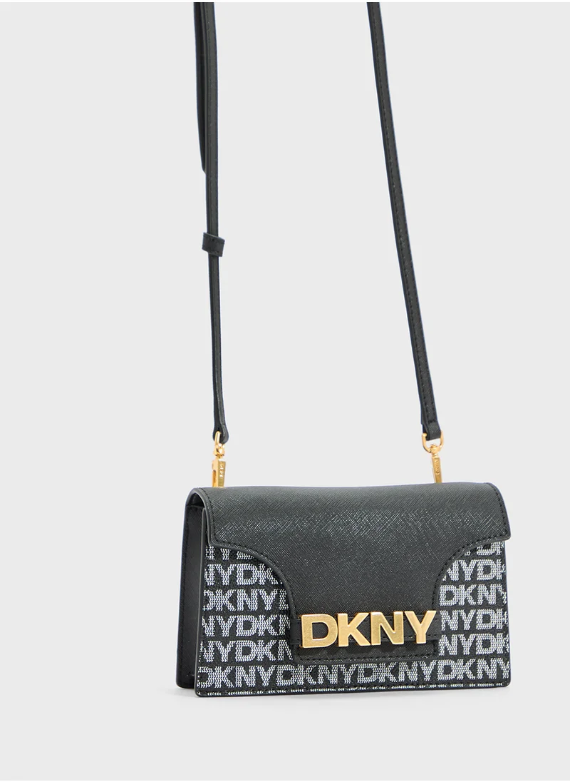 DKNY Avril Logo Flap Over Wallet