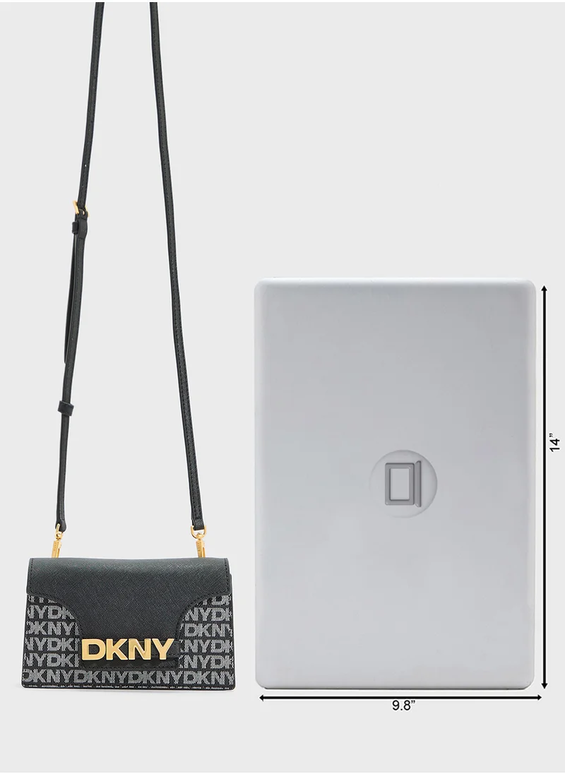 DKNY Avril Logo Flap Over Wallet