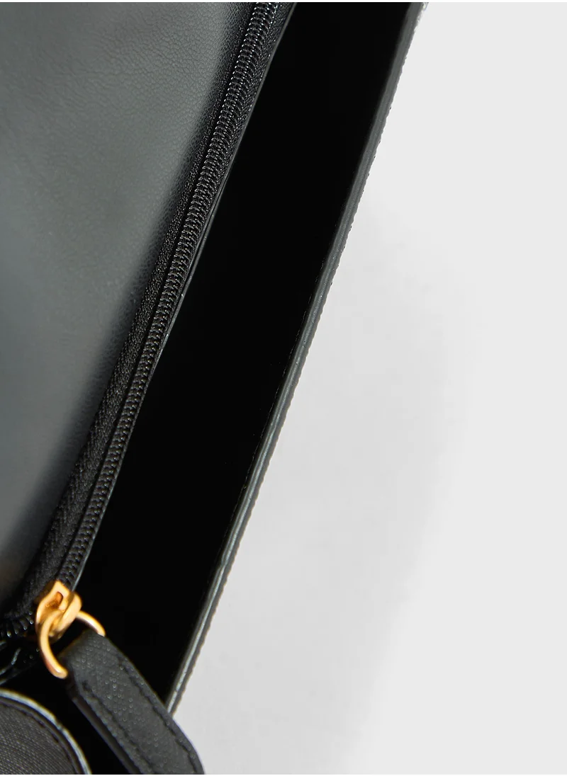 DKNY Avril Logo Flap Over Wallet
