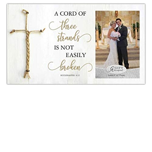 Cathedral Art MF280 Marriage Picture Frame - A Cord of Three Strands, One Size, Multicolored - Image 1