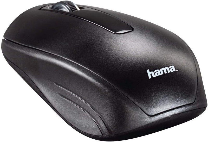 Hama مجموعة لوحة مفاتيح وفأرة لاسلكية هاما كورتينو لنظام ويندوز، مستقبل USB موحد بتردد 2.4 جيجاهرتز، متوافقة مع الحاسوب الشخصي واللابتوب – (أسود) مع ضمان 5 سنوات - Image 3