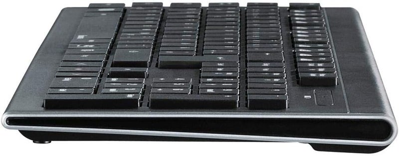 Hama مجموعة لوحة مفاتيح وفأرة لاسلكية هاما كورتينو لنظام ويندوز، مستقبل USB موحد بتردد 2.4 جيجاهرتز، متوافقة مع الحاسوب الشخصي واللابتوب – (أسود) مع ضمان 5 سنوات - Image 4