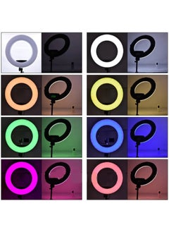 SHOPI MJ 36 RGB LED Ring Light Lamp Phone Selfie Camera Studio Video Dimmable Tripod Stand  - Image 4