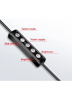 SHOPI MJ 36 RGB LED Ring Light Lamp Phone Selfie Camera Studio Video Dimmable Tripod Stand  - Image 3
