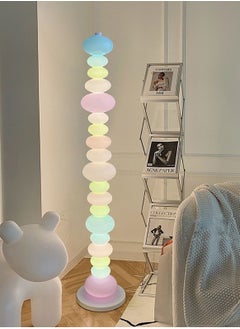 Merry Moments Rainbow Candy Floor Lamp Macaron Lamp Atmosphere Lamp Standing Lamp Decor Lighting for Home Hotel Office Living Room Bedroom Office Salon Retail LED 3 Colour Adjustable Marble Base H155xL30xW30 cm  - Image 2