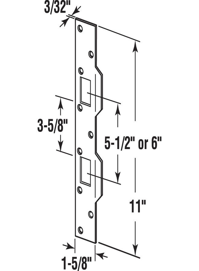 Prime-Line U 10538 Door Strike, Classic Bronze - Image 2