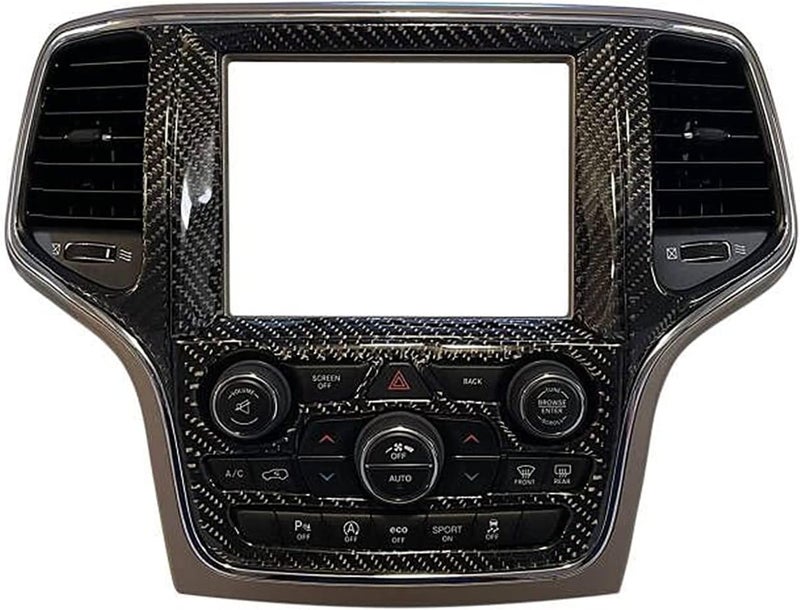 YOCTM Dashboard GPS Navigation Decal for Jeep Grand Cherokee 2014 2015 2016 2017 2018 Full Set Interior Accessories Dashboard Decorative Cover Real Carbon Fiber Center Console Stickers Trim - Image 1
