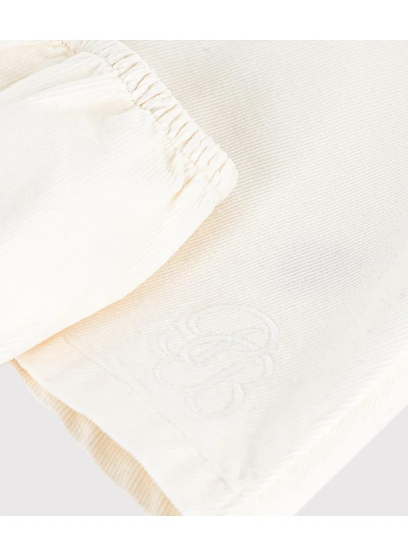 Petit Bateau Babies' embroidered corduroy sprecial occasion dress and bloomers