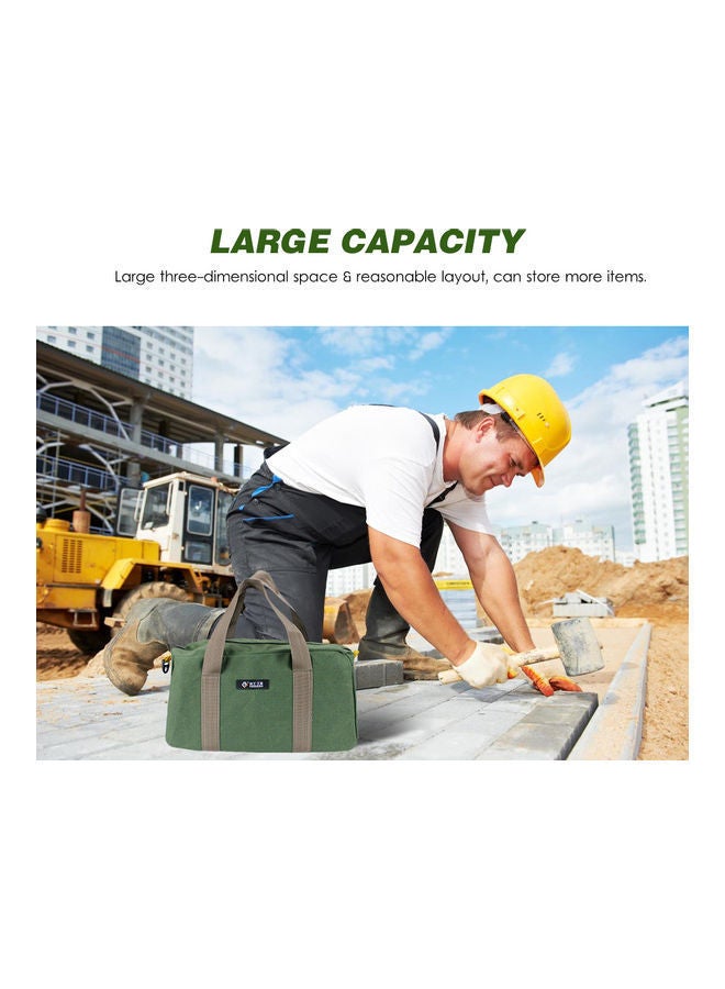 NIBEMINENT Multifunctional Portable Tool Bag 18 Inch Army Green green 46 x 3 24cm  - Image 4