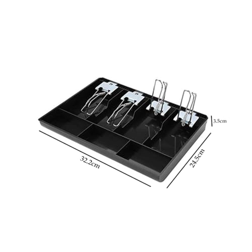 Divinext Cash Tray Metal (7 Compartment, Black) - Image 4