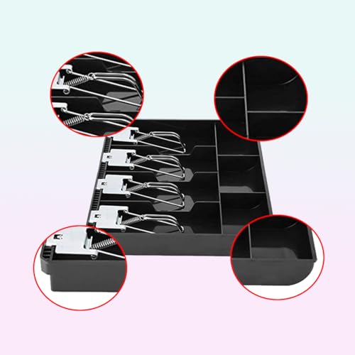 Divinext Cash Tray Metal (7 Compartment, Black) - Image 3