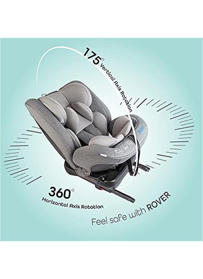 Rover Car Seat – Baby Travel Gear Group 0-1-2-3 – 360 Degree Baby Carrier Car Seat w/Isofix – 0-12yr Baby Safety Products – Rear & Forward Convertible Car Accessories - Grey - pzsku/Z73BC2C3BFB350F33FD68Z/45/_/1721727437/3edb27d0-0aab-4353-9aa2-d8a4f2243580