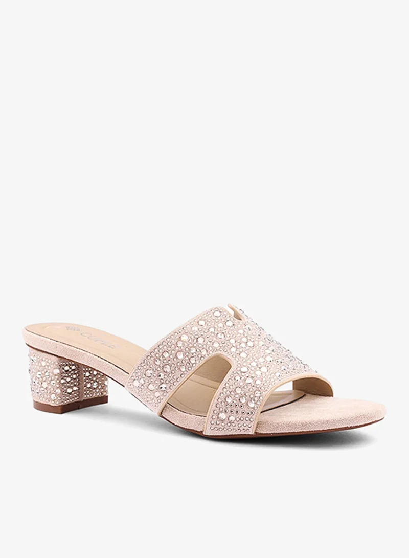 Cuple Women Embellished Flat Slides